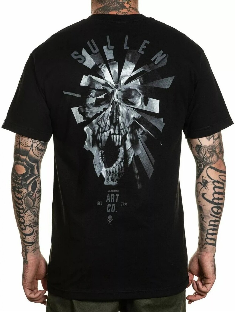 NWT | Sullen Art Collective Black Shattered Skull Graphic T-Shirt | 5X
